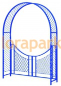 Пергола А2 с воротами, арка для вертикального озеленения 