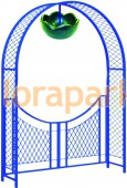 Пергола А2 c воротами с 1 подвесной термо-чашей, пергола, арка для вертикального озеленения 