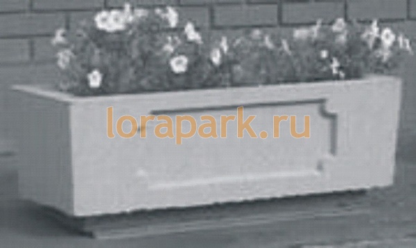 Ц410 цветочница бетонная от производителя: завод городской уличной мебели Lora-Park
