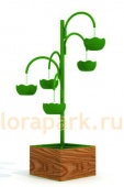ЛИАНА-5, конструкция, цветочница вертикального озеленения с термо-чашами
