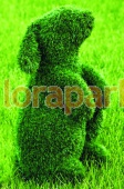 ЗАЙЧОНОК, сидящий на задних лапках, каркас топиарной фигуры с искусственным озеленением