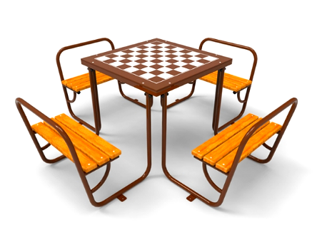 PROMO 4, комплект шахматный на 4 игроков от производителя: завод городской уличной мебели Lora-Park
