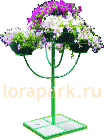 ДЕРЕВО, цветочница вертикального озеленения с термо-чашами  от производителя: завод городской уличной мебели Lora-Park