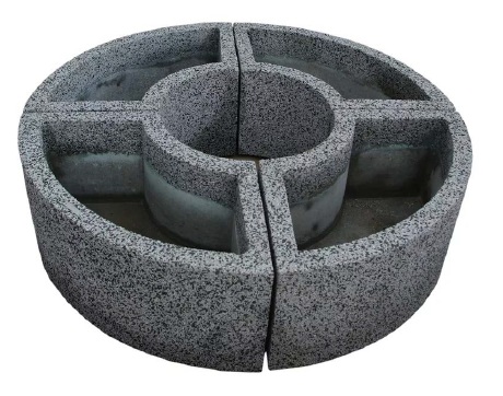 ТРАНСФОРМЕР круг, вазон бетонный цветочный от производителя: завод городской уличной мебели Lora-Park