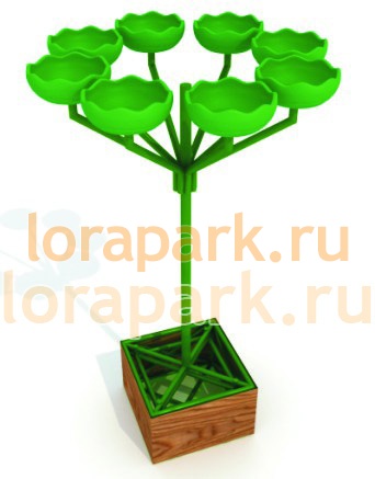 РОМАШКА, конструкция, цветочница вертикального озеленения с термо-чашами