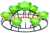 КОРОНА 2 яруса, цветочница вертикального озеленения с термо-чашами 