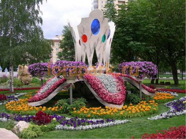 ЛОТОС 3.5 (5 лепестков), цветочница вертикального озеленения от производителя: завод городской уличной мебели Lora-Park