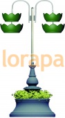 АМПИР Лиана 2.2, конструкция, цветочница вертикального озеленения с термо-чашами