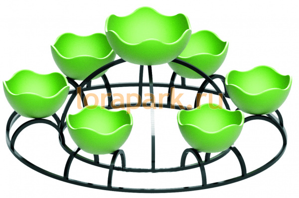 СИЛЬВИЯ 1 ярус, цветочница вертикального озеленения с термо-чашами д.60см