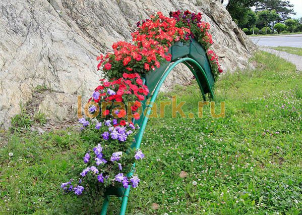 Мостик ВИАДУК Line, арка цветочная с балконными ящиками дл.3,5м