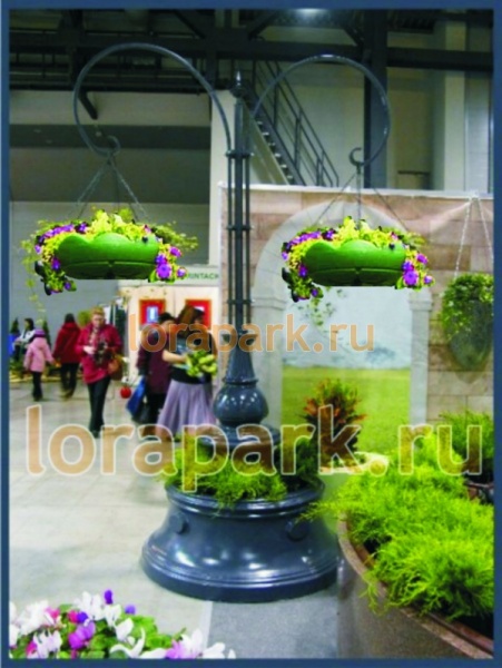 ВОЗРОЖДЕНИЕ, конструкция, цветочница вертикального озеленения с термо-чашами от производителя: завод городской уличной мебели Lora-Park