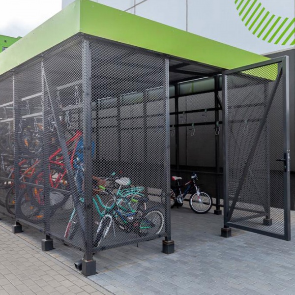 ПРЕМЬЕР велобокс, велопарковка закрытая от производителя: завод городской уличной мебели Lora-Park