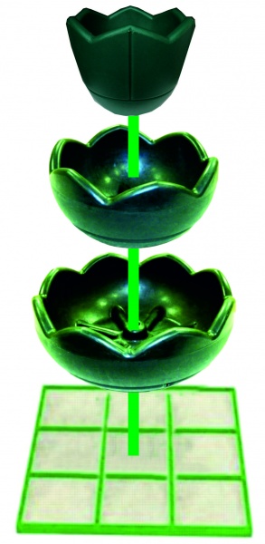 ЕЛОЧКА 3.1, цветочница вертикального озеленения с термо-чашами