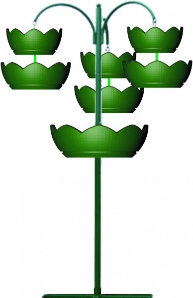 ЛИАНА 3.2 с крестовиной в основании, ЦС-04 K, цветочница вертикального озеленения