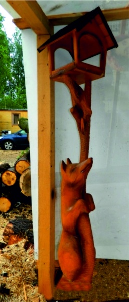 ЛИСИЦА, кормушка для птиц (дерево) от производителя: завод городской уличной мебели Lora-Park