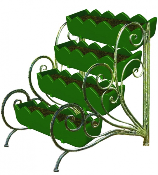 ГОРКА ажурная 4, цветочница вертикального озеленения от производителя: завод городской уличной мебели Lora-Park