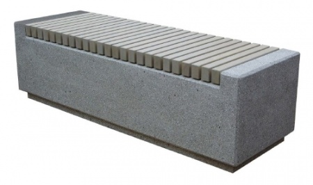 ТЕМП, скамья из бетона от производителя: завод городской уличной мебели Lora-Park