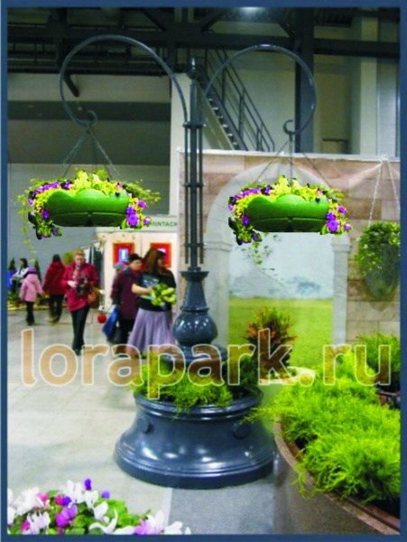 ВОЗРОЖДЕНИЕ, цветочница вертикального озеленения с термо-чашами д.60см