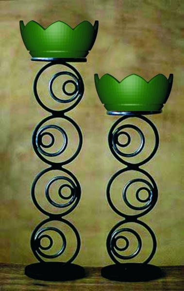 ПАВЛИНИЙ ГЛАЗ дабл, конструкция, цветочница вертикального озеленения с термо-чашами д.50см