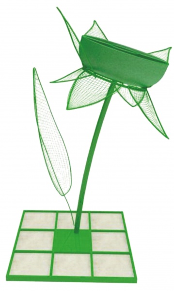 ЦВЕТОК 5С, цветочница вертикального озеленения с термо чашами от производителя: завод городской уличной мебели Lora-Park