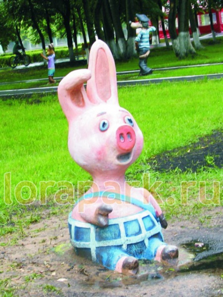 ПЯТАЧОК, скульптура бетонная  от производителя: завод городской уличной мебели Lora-Park
